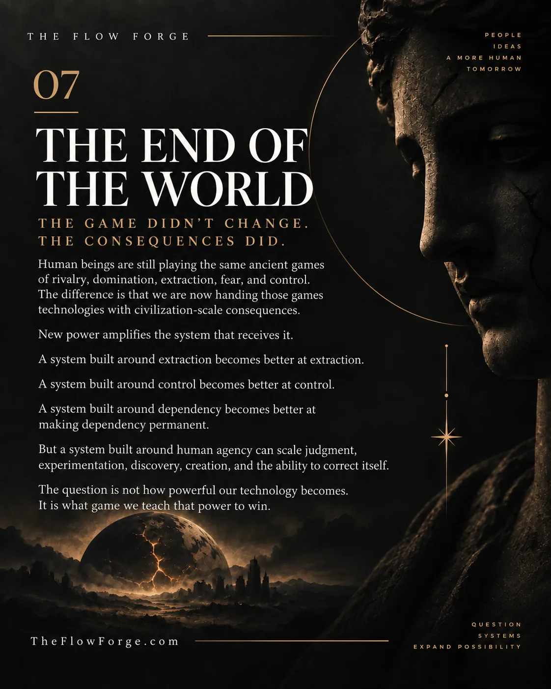 The Flow Forge card 07: The End of the World.