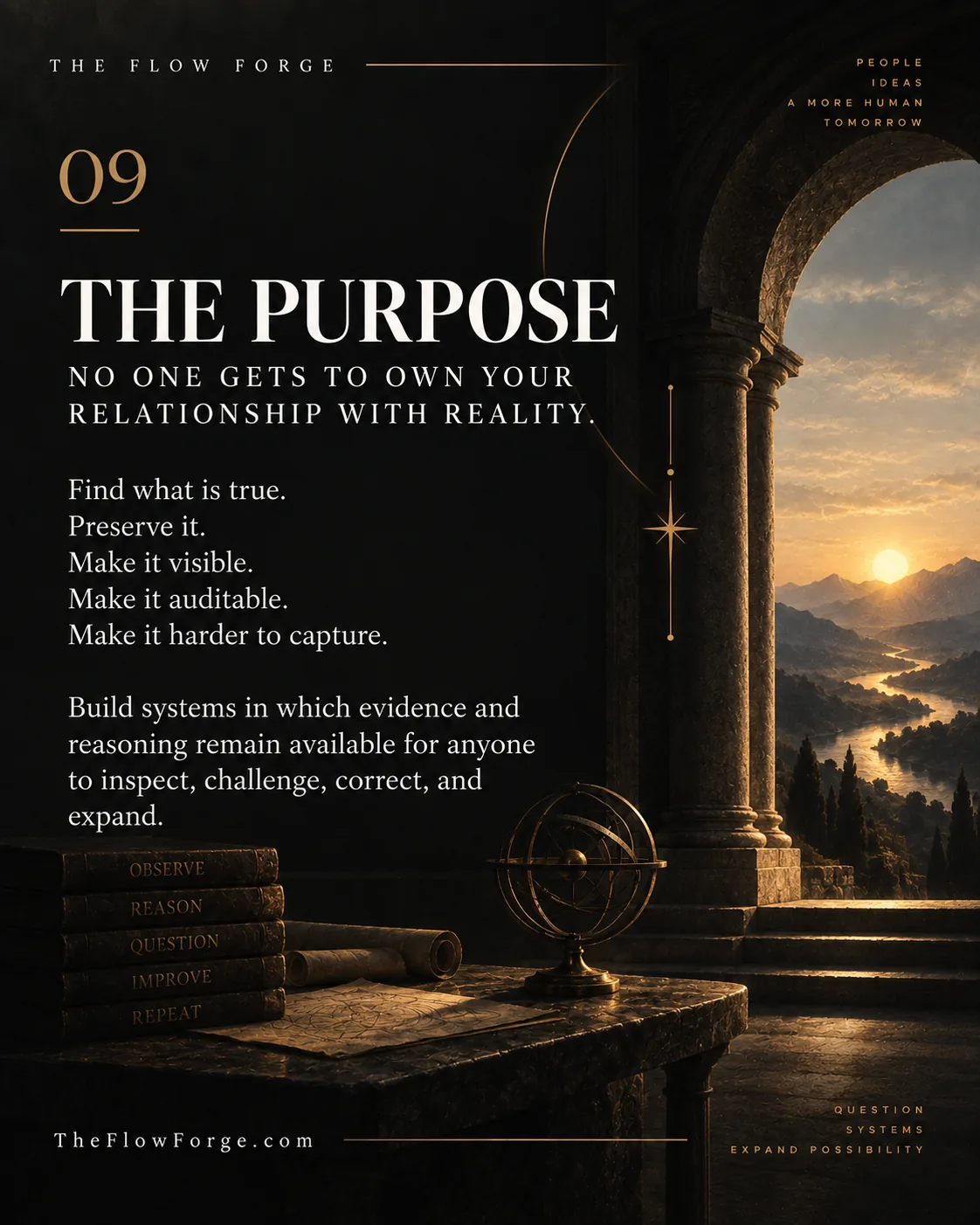 The Flow Forge card 09: The Purpose.